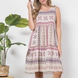 Summer Breeze Sleeveless Dress Various Sizes